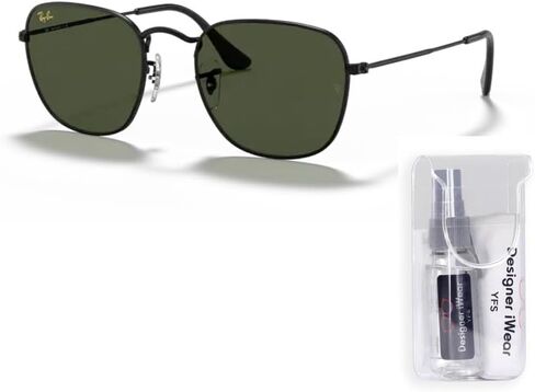 Ray-Ban Frank RB3857 Square Sunglasses for Men for Women + BUNDLE With Designer iWear Complimentary Eyewear Kit in Saudi Arabia