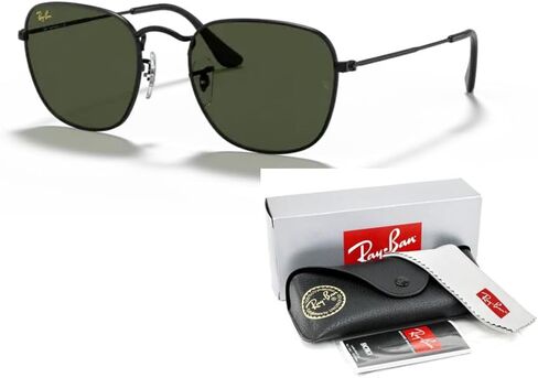 Ray-Ban Frank RB3857 Square Sunglasses for Men for Women + BUNDLE With Designer iWear Complimentary Eyewear Kit in Saudi Arabia