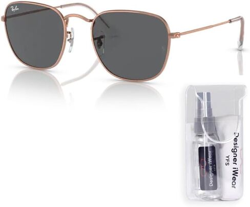 Ray-Ban Frank RB3857 Square Sunglasses for Men for Women + BUNDLE With Designer iWear Complimentary Eyewear Kit in Saudi Arabia