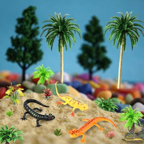 ألعاب السحلية على شكل حيوانات برمائية، ألعاب تماثيل الغابات المطيرة الاستوائية، نموذج الغابة، أشجار العشب لموضوع السحلية، صناعة يدوية للحفلات، نموذج بناء السكك الحديدية، مستلزمات المناظر الطبيعية (نمط 01) in Kuwait