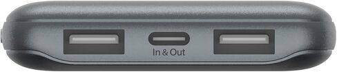 Belkin BoostCharge USB-C Portable Charger 10k Power Bank w/ 1 USB-C Port and 2 USB-A Ports with USB-A to USB-C Cable for iPhone 15, 15 Plus, 15 Pro, 15 Pro Max, Samsung Galaxy S24, & More - Gray in Saudi Arabia