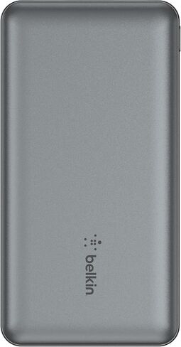 Belkin BoostCharge USB-C Portable Charger 10k Power Bank w/ 1 USB-C Port and 2 USB-A Ports with USB-A to USB-C Cable for iPhone 15, 15 Plus, 15 Pro, 15 Pro Max, Samsung Galaxy S24, & More - Gray in Saudi Arabia