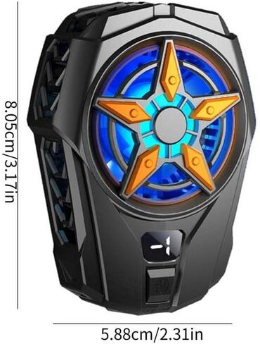 Semiconductor Phone Cooler, Phone Cooling Fan for iPhone Android Smartphones, Mobile Phone Radiator Heatsink with LED Temperature Display (Cooler Only) in Kuwait