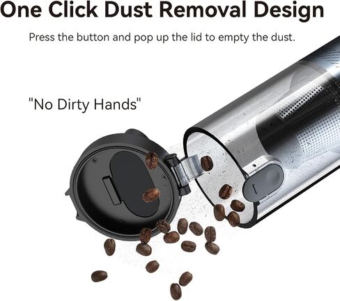 مكنسة كهربائية للسيارة عالية الطاقة، مكنسة كهربائية محمولة لاسلكية 3 في 1، مكنسة كهربائية محمولة لاسلكية قوية بقوة 13000 باسكال مع ضوء LED، شاشة LCD ومحرك بدون فرشاة لتنظيف السيارة والمنزل (أسود) in Kuwait