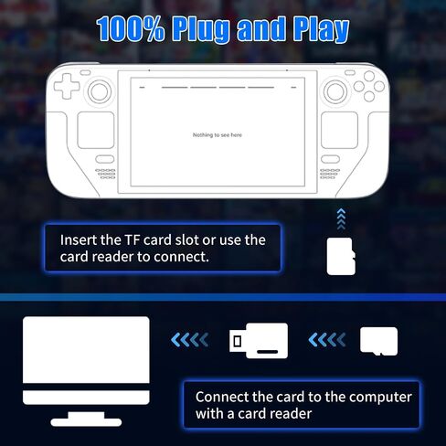 Retro Game Card for Steam Deck/Win 600/PC 256GB, 73 Emulator Console, 43552 Plug and Play Video Games, Batocera 37 Game System, DIY Retro Gaming Console, A1 Performance, Up to 120MB/s in Saudi Arabia