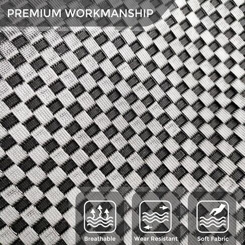 2 Pack Car Seat Cover for Front Car Seat Bottom,Ice Silk Seat Cushion Protector Without Backrest with Storage Pocket, Works with Summer Sedan SUV Pickup Minivan (Black) in Kuwait