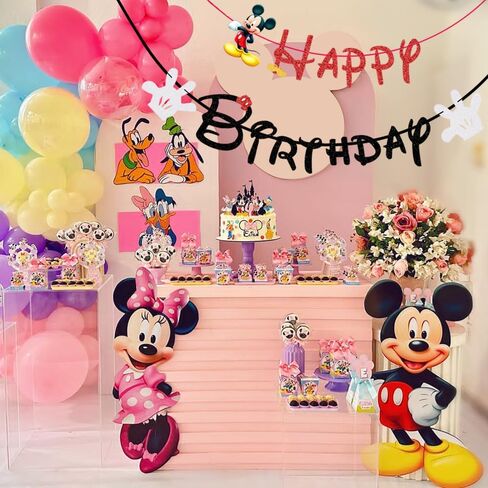 لافتة عيد ميلاد الفأر الأسود، زينة عيد ميلاد الفأر اللامع، عيد ميلاد سعيد لحفلات استقبال المولود الجديد وديكورات حفلات أعياد الميلاد in Kuwait