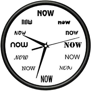 SignMission Beagle Now TIME Wall Clock Funny Office Late Person Procrastinate Gift