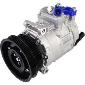 Autoround Air Conditioner AC Compressor with Clutch Compatible with Volkswagen Jetta 2005-2014/ Beetle 2006-2017/ Passat 2012-2014/ Golf 2010-2014/ Rabbit/ R32, Audi TT RS Quattro