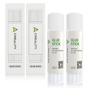 Creality Official 3D Printer Glue Stick,Solid Adhesive for Hot Bed,Perfect First Layer Adhesion,Reduce Warping for ABS PLA PETG Filaments and Build Plate (Pack of 2)