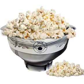 Microwavable Silicone Popcorn Bowl and Popper- Collapsible Popcorn Maker- 100% Food Grade Silicone- No Lead, BPA Free- Dishwasher Safe- Rainbow in Saudi Arabia