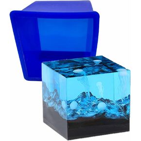 Pen Kit Mall - 4x4x4 Cube Silicone Molds Square Cube Silicone Mold Resin Epoxy Casting Molds