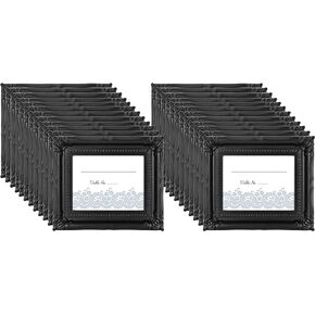 MCS Wedding Photo Frame/Placecard Holder, 24-Pack, Black (69039)