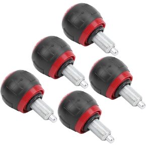 Pull Pin Spring Pins 5pcs 50x45mm M16 Fitness Pop Pull Pin Knob Release Synthetic Cardboard Handle Exercise Spare Accessory (red)