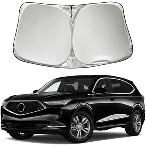 Car Windshield Sun Shade Sunshade Compatible with Acura MDX Base Sport Hybrid A-Spec 2014-2024 Accessories, Foldable Car Front Window Sun Shield Visor