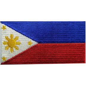 Philippines Flag Embroidered Patch Filipino Iron On Sew On National Emblem