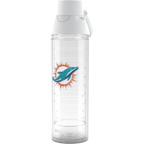 Tervis NFL Miami Dolphins-Primary Logo Insulated Tumbler, 24oz Venture Lite Water Bottle, Classic