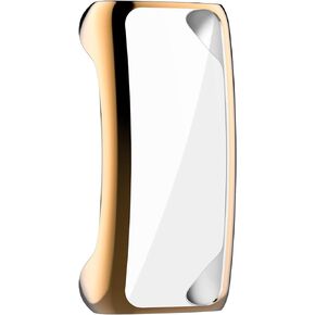 Case Compatible with Fitbit Inspire 2/Inpsire 3 Screen Protector, Soft Plated TPU Full Protective Case Cover for Inspire 2/Inpsire 3 Accessories (Black)