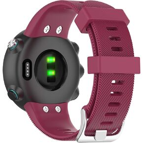 FitTurn Band Compatible with Garmin Swim 2 Smart Watch, Soft Silicone Replacement Strap Wristband Strap for Swim 2 Swimming,Garmin Forerunner 45S/45 Smartwatch with Adapter Tools