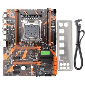 X99 LGA2011-3 DDR4 Motherboard, Computer Desktop Motherboard Gaming Mainboard, Support 4 DDR4 2133/2400/2800, with 8 SATA2.0 Port & 1 SSD M.2 Interface