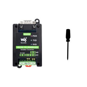 Waveshare RS232 to RS485/422 Active Digital Isolated Converter， Onboard Original SP3232EEN and SP485EEN Chips, RS232 DB9 Male Port
