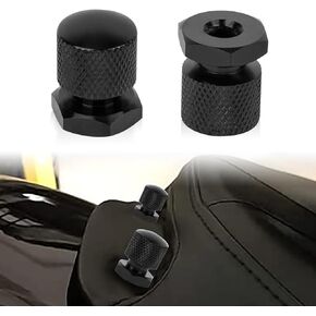 Solo Seat Mounting Nuts, PSLER Motorcycle Solo Seat Nuts Seat Bolt for Touring Softail Street Glide Road Glide Road King, Chrome