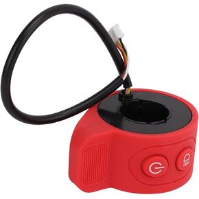 Thumb Throttle, Electric Scooter Parts Electric Scooter Integrated Switch, 5 Outgoing Lines Scooter Thumb Throttle Accelerator Throttle Controller Twist Throttle for HX‑X6/X7/X8 Electric Scooter