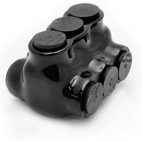 موصل لصق معزول باللون الأسود، 3 منافذ، نطاق الأسلاك 2-14، موصل طاقة كهربائي مزدوج الجوانب، مملوء مسبقًا بطبقة من الفينيل المطاطي المثبط للأكسيد، سهولة إعادة الدخول، موصلات متعددة الأسلاك in Kuwait