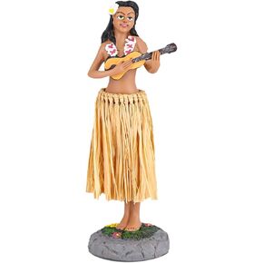 Hawaii Hula Girl Dashboard Bobbleheads for Driver Dashboard Decorations Medium Size 6.5" High Dashboard Hula Girl