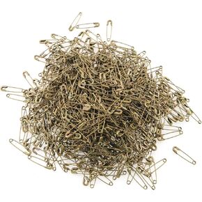 TAODAN Mini Safety Pin 500PCS Bronze 19mm Tiny Metal Fastening Safety Clips for Jewellery Costume Tag