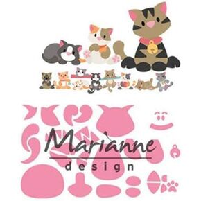 1 x Collectables Eline's Kitten Die, Pink, Small