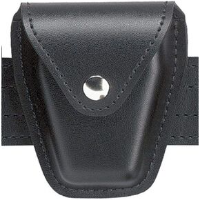 Safariland Duty Gear Bianchi 190-2-2: Handcuff Pouch Top Flap, Plain, Black