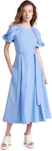 3.1 Phillip Lim Women's Collapsed Bloom Sleeve Belted Dress in Saudi Arabia