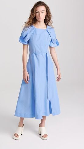 3.1 Phillip Lim Women's Collapsed Bloom Sleeve Belted Dress in Saudi Arabia