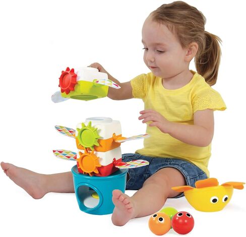 لعبة تكديس الكرات الموسيقية من يوكيدو بيبيز. لعبة تعزيز العلوم والتكنولوجيا والهندسة والرياضيات للأطفال الصغار الحسية الملونة. لعبة التراص والهبوط تعمل بالبطارية. الأعمار 9 أشهر. in Kuwait