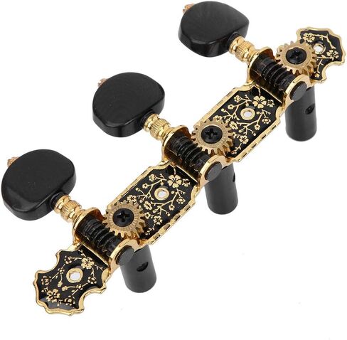 Guitar Tuning Pegs, Knobs Tuning Keys Machine Heads Replacement 3L3R String Tuner Exquisite Tuning Fast and Accurately Enclosed Locking Tuners for Electric or Acoustic Guitar Tuning in Saudi Arabia