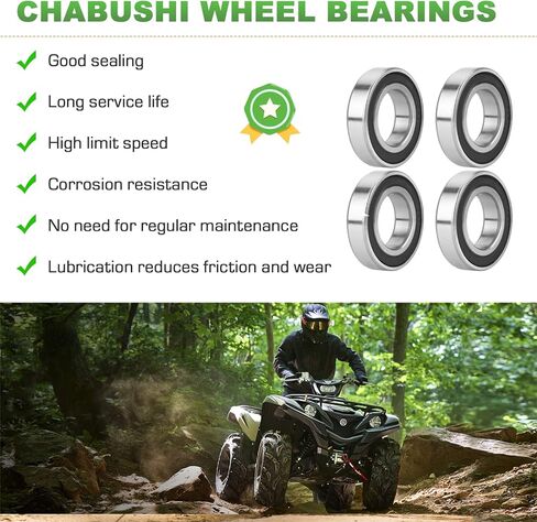 مجموعة محمل العجلة وعمود محرك المحور الأمامي الأيسر والأيمن لـ Yamaha Rhino 450 2006-2009 YXR45F, Rhino 660 2007 ATV UTV استبدال المحور in Kuwait