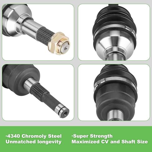 مجموعة محمل العجلة وعمود محرك المحور الأمامي الأيسر والأيمن لـ Yamaha Rhino 450 2006-2009 YXR45F, Rhino 660 2007 ATV UTV استبدال المحور in Kuwait