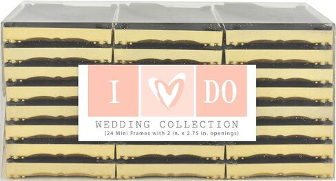 MCS Wedding Photo Frame/Placecard Holder, 24-Pack, Black (69039) in Kuwait