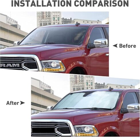 Compatible with Dodge RAM 1500 Accessories Windshield Sunshade Truck Window Sun Shade Foldable Sun Visor Compatible with Dodge Ram 1500 Interior Accessories 2010-2015 in Saudi Arabia