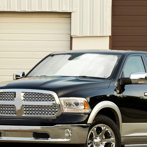 Compatible with Dodge RAM 1500 Accessories Windshield Sunshade Truck Window Sun Shade Foldable Sun Visor Compatible with Dodge Ram 1500 Interior Accessories 2010-2015 in Saudi Arabia