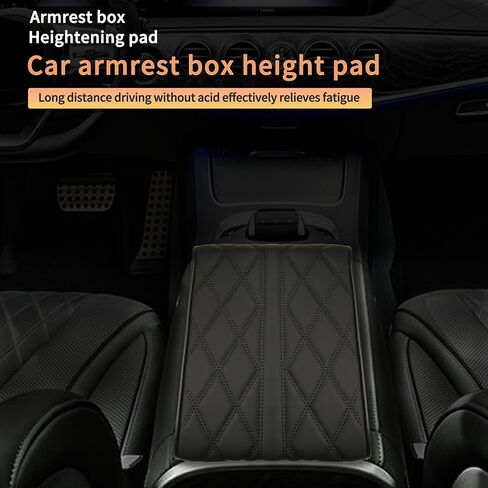 Leather Armrest Cover for Car Center Console Universal Suit for Most Vehicle, SUV, Truck Car Accessories(Beige for Men and Women) in Saudi Arabia