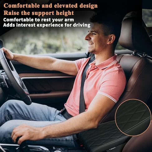 Leather Armrest Cover for Car Center Console Universal Suit for Most Vehicle, SUV, Truck Car Accessories(Beige for Men and Women) in Saudi Arabia