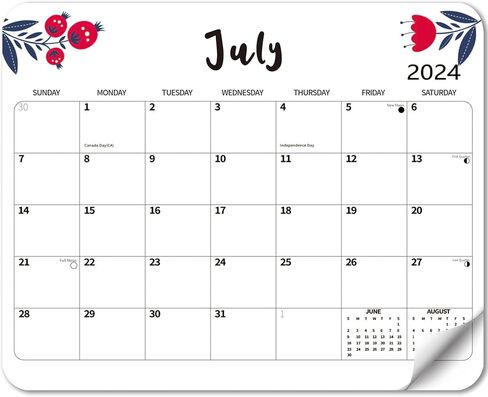 2024 2025 التقويم المغناطيسي للثلاجة مخطط جدار الثلاجة تنظيم المغناطيس الشهري، 18 شهرًا 8 × 10 بوصة، ديكور الموسم والعطلات للمطبخ والمنزل المنزلي YZ in Kuwait
