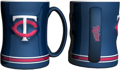 Minnesota Twins Navy Blue 15oz. Ceramic Relief Mug in Saudi Arabia