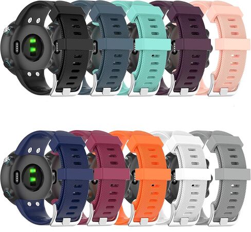 FitTurn Band Compatible with Garmin Swim 2 Smart Watch, Soft Silicone Replacement Strap Wristband Strap for Swim 2 Swimming,Garmin Forerunner 45S/45 Smartwatch with Adapter Tools in Saudi Arabia