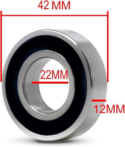 1 قطعة 6004/22-2RS 22x42x12 مم محمل غير قياسي داخلي 22 مللي متر 224212 in Kuwait