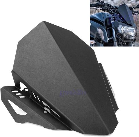 Easygo الألومنيوم الزجاج الأمامي ل MT07 MT-07 2018-2019 دراجة نارية الزجاج الأمامي منحرف دراجة نارية حماية الرياح in Kuwait