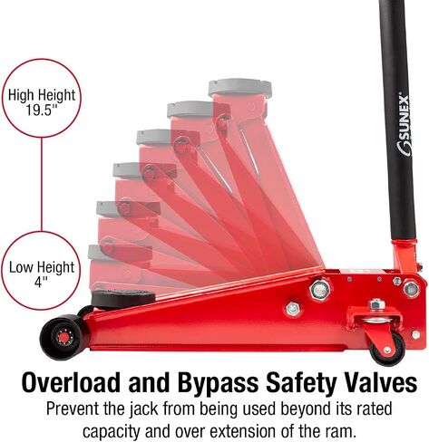 SUNEX TOOLS 66037 3.5-Ton Service Jack with Quick Lifting System in Saudi Arabia