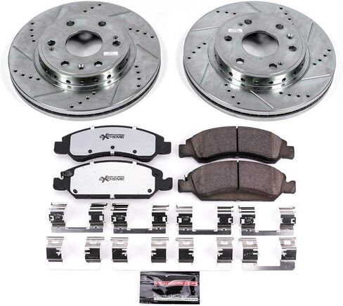 Power Stop K5519-36 Front Z36 Truck & Tow Brake Kit, Carbon Fiber Ceramic Brake Pads and Drilled/Slotted Brake Rotors in Saudi Arabia